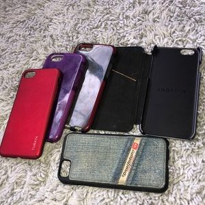 Five used 6s Phone Cases